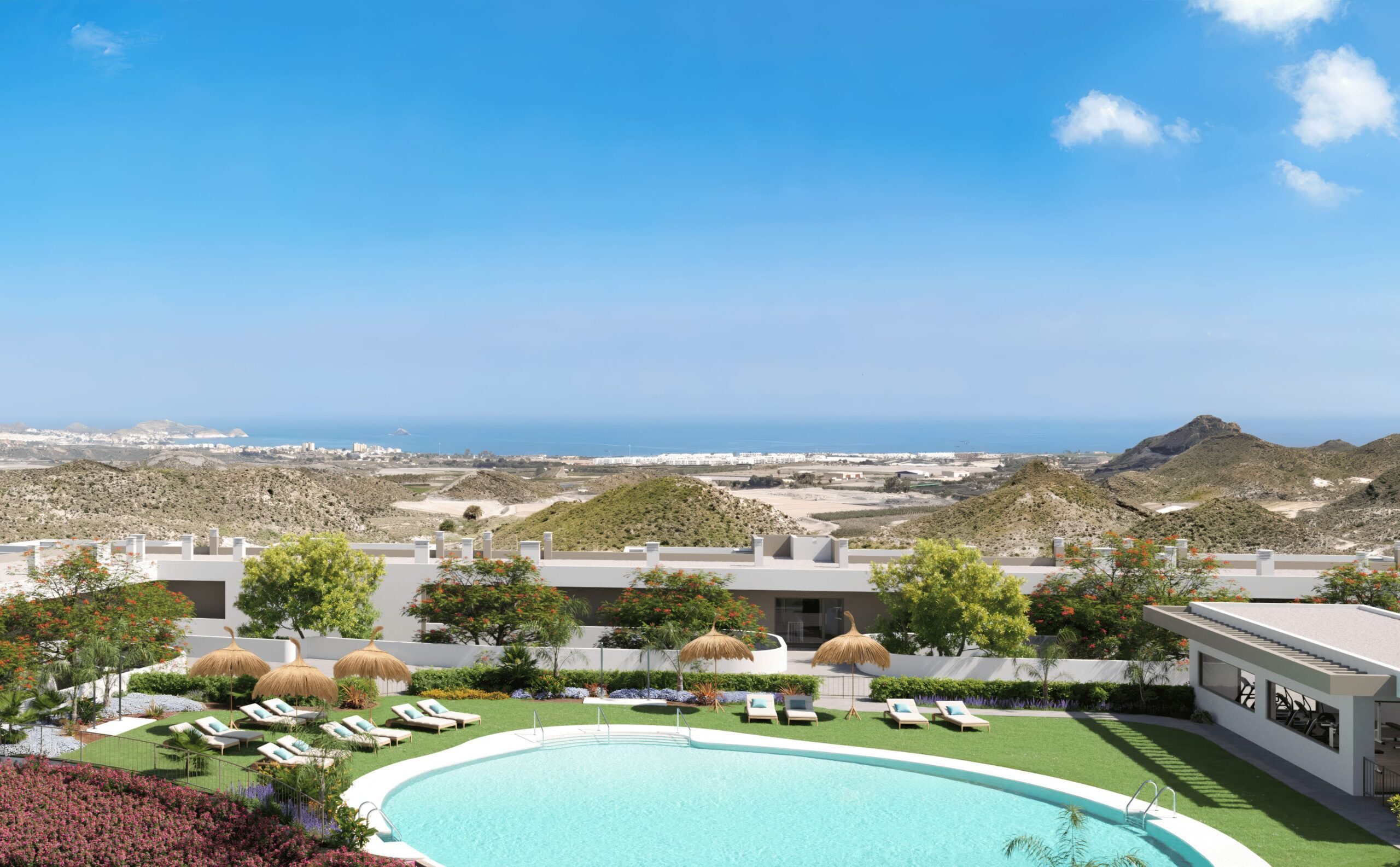 Swing Golf Pulpí — Piscina comunitaria y zonas comunes residencial